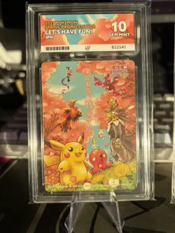 2020-21-22 Pokemon Let’s have Fun Promo Sticker Card Ace 10 Japanese - Image 4