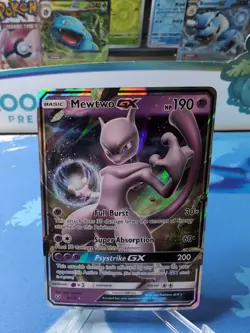 Mewtwo GX 39/73 - Pokemon Shining Legends Sun & Moon Ultra Rare Card NM - Image 1