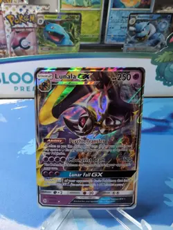 Lunala GX - 66/149 - Pokemon Sun & Moon Base Set Ultra Rare Card NM - Image 1