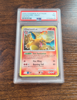 2009 Charizard 1/99 Arceus Holo Pokemon Platinum PSA 7 - Image 1