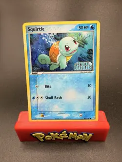 Pokemon TCG Squirtle Stamped Reverse Holo Card 63/100 EX Crystal Guardians MP/HP - Image 1