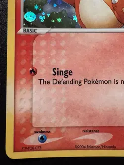 Charmander 57/112 EX FireRed & LeafGreen Pokemon Card Reverse Holo Foil Rare MP - Image 5