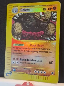 Golem - 49/165 - Reverse Holo - Expedition Pokemon TCG - MP - Image 2