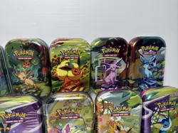 Pokemon TCG: Prismatic Evolutions - Set of 8 Mini Empty Tins + 6 extras - 268 - Image 2