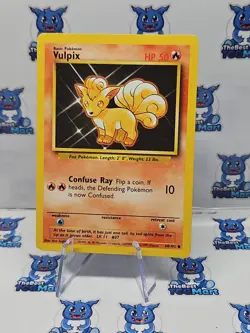 Pokemon Vulpix Base Set 68/102 LP - Image 1