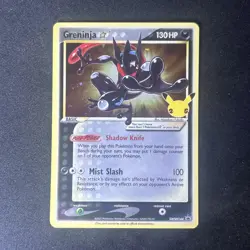 Pokemon Greninja Gold Star SWSH144 Promo Sword & Shield Holo Card with a SWIRL - Image 1