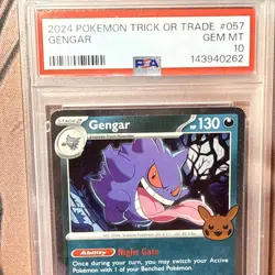 2024 Pokemon Trick Or Trade Gengar Cosmos Holo #057 GEM MT PSA 10 Holo Rare - Image 4
