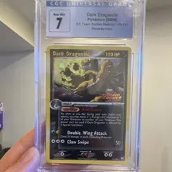Pokemon Dark Dragonite EX Team Rocket Returns 15/109 Reverse Stamp Holo CGC 7 - Image 3