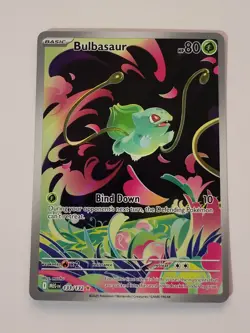 Bulbasaur 133/132 Illustration Rare Pokemon Mega Evolution - Image 1