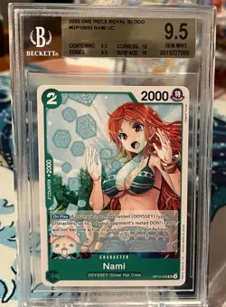 2025 One Piece NAMI Royal Blood UC OP10-033 ~ BGS 9.5 Gem Mint - Image 1