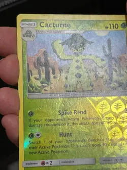 POKEMON CACTURNE 6/111 RARE REVERSE HOLOFOIL CRIMSON INVASION MP CARD - Image 3