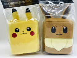 Pokemon Pikachu & Eevee Plush Card Deck Case Set Scarlet & Violet NEW Japan 2024 - Image 2