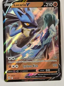 🔥 Pokemon TCG Lucario v Astral Radiance Holo Ultra Rare Card 078/189 - Image 1