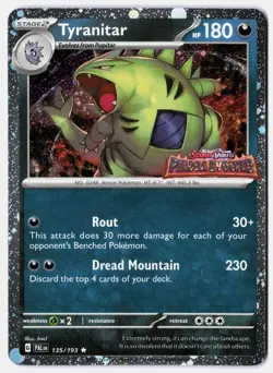Tyranitar (Paldea Evolved Stamp) 135/193 Misc Cards & Products Promo Holo - Image 1