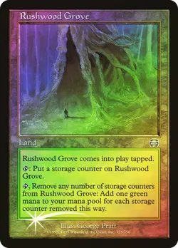 MTG - Masques FOIL Rushwood Grove! Slightly Played! FREE SHIPPING! - Image 1