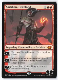 Sarkhan, Fireblood M Foundations Jumpstart 593 NM - Image 1