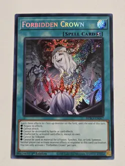 Forbidden Crown BPRO-EN067 Secret Rare Burst Protocol Yugioh 1st Edition Mint - Image 5