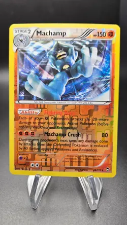 Machamp Reverse Holo Rare 46/111 2015 XY Furious Fists Pokemon Card TCG NM- - Image 1