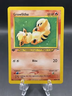 Pokemon Card - Growlithe Neo Destiny 68/105 Common 1st Edition NM - Image 1