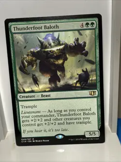 Thunderfoot Baloth Commander 2014 Regular 49 MTG TCG CARD - Image 1