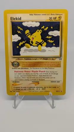 LP (Unlimited) Pokemon ELEKID Card NEO GENESIS Set 22/111 Non-Holo Rare WOTC - Image 1