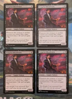 MTG 4 X Foundations Uncommon VENGEFUL BLOODWITCH NM - Image 1
