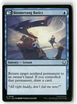 Boomerang Basics MTG Avatar The Last Airbender NM - Image 1