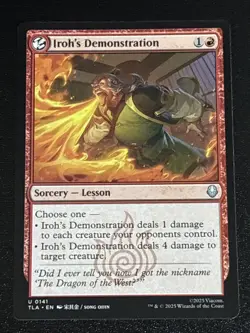 MTG Avatar: The Last Airbender Iroh's Demonstration 0141 NM - Image 1