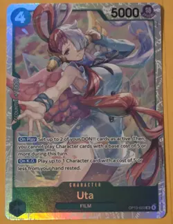 Uta OP13-023 SR ONE PIECE Tcg Card Game NM GREEN - Image 1