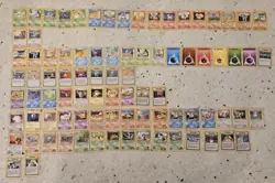 Pokemon C/UC 87 Card Lot - Base set, Shadowless, Rocket Set, Gym Hero Set - Image 1