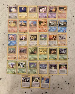 Pokemon C/UC 87 Card Lot - Base set, Shadowless, Rocket Set, Gym Hero Set - Image 4