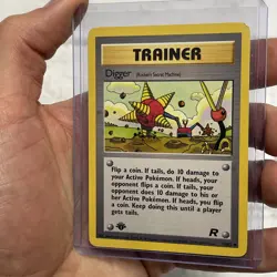 Pokemon Team Rocket Digger 75/82 1st Edition Vintage Trainer Card WOTC TCG LP - Image 2