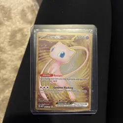 Mew Ex 205/165 Gold METAL 151 UPC PROMO Pokemon Card - Image 1