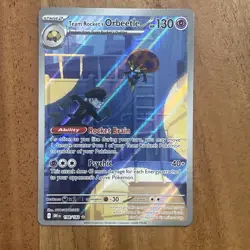 Pokemon TCG Team Rockets Orbeetle Destined Rivals 198/182 Illustration Rare Card - Image 1