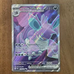 Pokemon TCG Team Rockets Nidoking EX 216/182 Destined Rivals Ultra Rare NM Card - Image 1