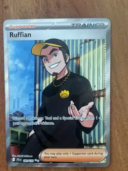 Pokemon TCG Ruffian 181/159 Ultra Rare Full Art Holo Journey Together NM Card - Image 1