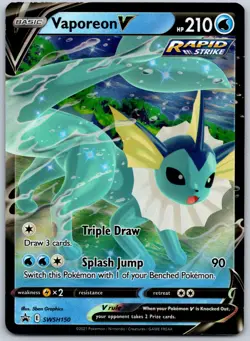 Vaporeon V Promo SWSH: Sword & Shield Promo Cards SWSH150 NM - Image 1
