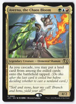 Averna, the Chaos Bloom (Anime) R Foundations Jumpstart 80 NM - Image 1