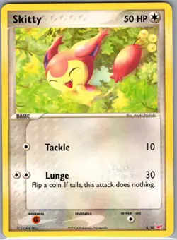 Skitty 6/10 Non Holo EX Trainer Kit 1: Latias & Latios - Pokemon Card - NM - Image 1