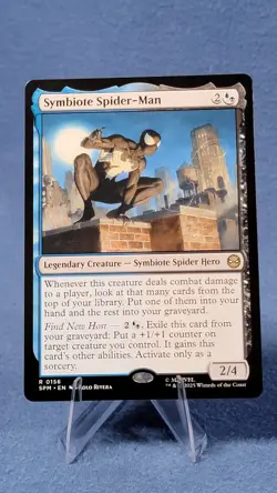 Symbiote Spiderman 156 Rare Marvel's Spider-Man NM MTG * - Image 1