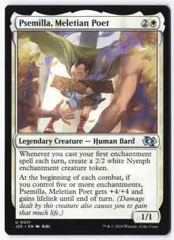 Psemilla, Meletian Poet (Anime) U Foundations Jumpstart 31 NM - Image 1