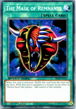The Mask of Remnants SBCB-EN119 - Common - 1st Edition Yugioh - Image 1