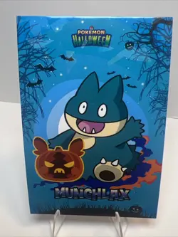 NM Munchlax Halloween Card Database Cracked Ice Holo Peru NON TCG Pokemon - Image 1