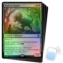 FOIL HULKING RAPTOR X4 The Lost Caverns Of Ixalan LCI Magic MTG MINT CARD - Image 1