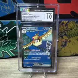 Pidgeot Ex 225/197 - Obsidian Flames - Gem Mint 10 Pokemon Card TCG CGC - Image 1