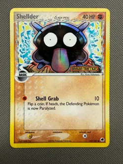 Shellder Delta Species Reverse Holo 63/101 ex Dragon Frontiers Pokemon Card - Image 1