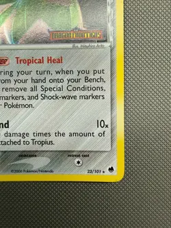 Tropius Delta Species Reverse Holo Rare 23/101 ex Dragon Frontiers Pokemon Card - Image 4