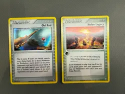 Old Rod (78/101) & Holon Legacy (74/101) Reverse Holo ex Dragon Frontiers Cards - Image 1