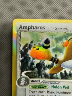 Ampharos Delta Species Holo (1/101) ex Dragon Frontiers Pokemon Card - Image 2
