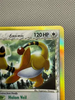 Ampharos Delta Species Holo (1/101) ex Dragon Frontiers Pokemon Card - Image 3